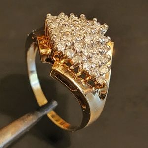 Vintage 10k Diamond Ring
